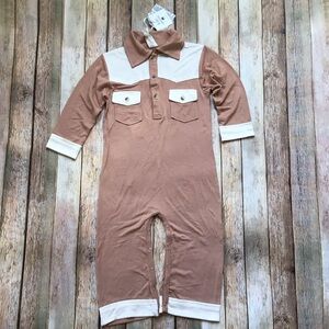 NWT Kate Quinn Bamboo Retro Western Pocket Jumpsuit